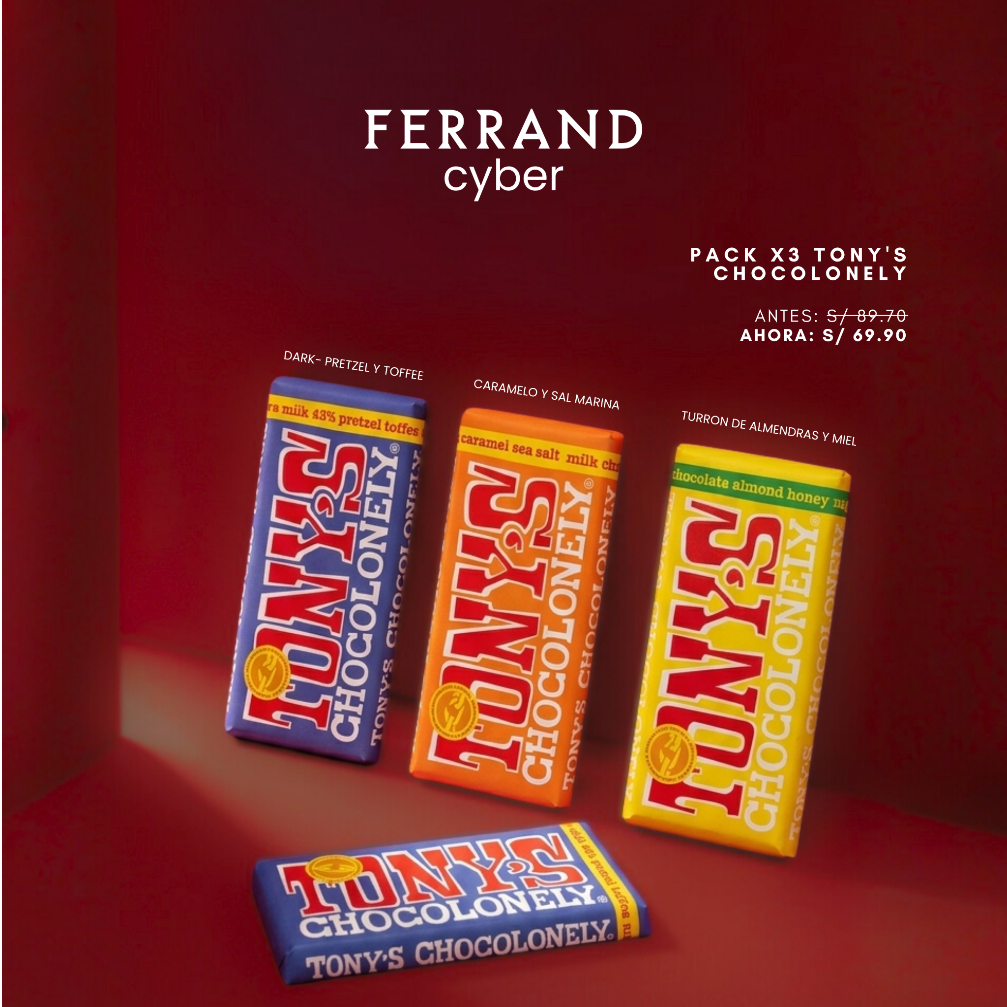 Arte Cyber Ferrand: pack chocolate, versión cuadrada