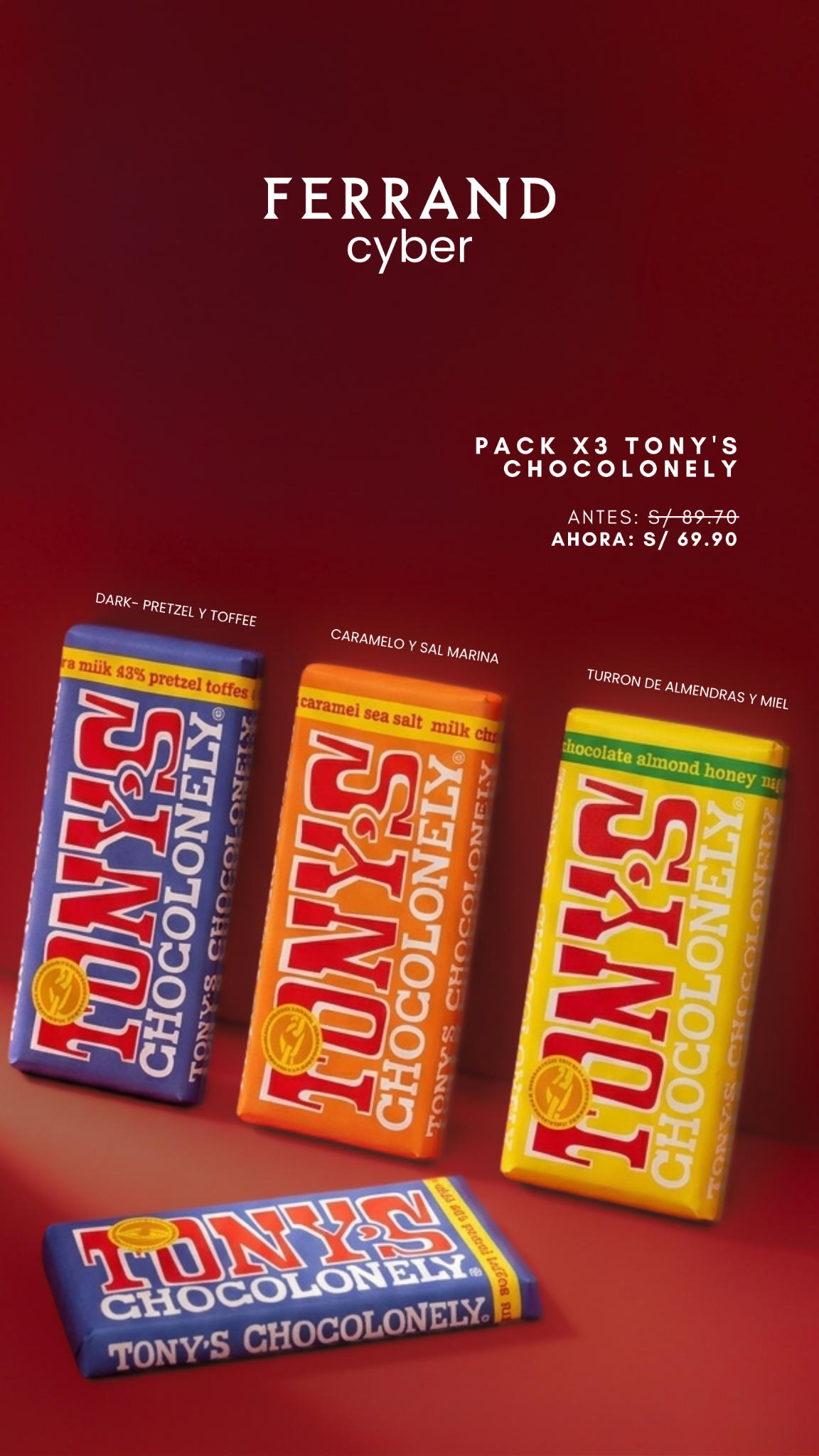 Arte Cyber Ferrand: pack chocolate, versión vertical